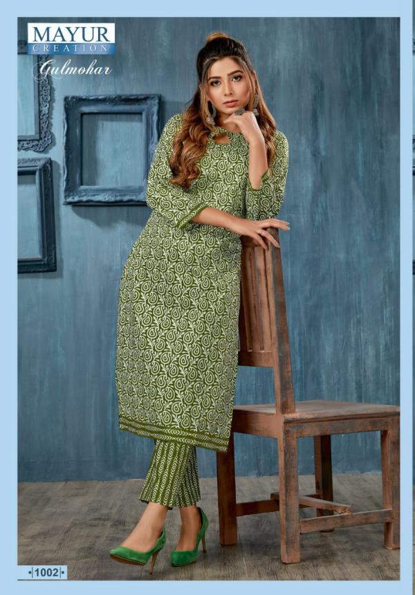 Mayur Gulmohar Vol-1 Cotton Exclusive Designer Kurti With Pant Collection